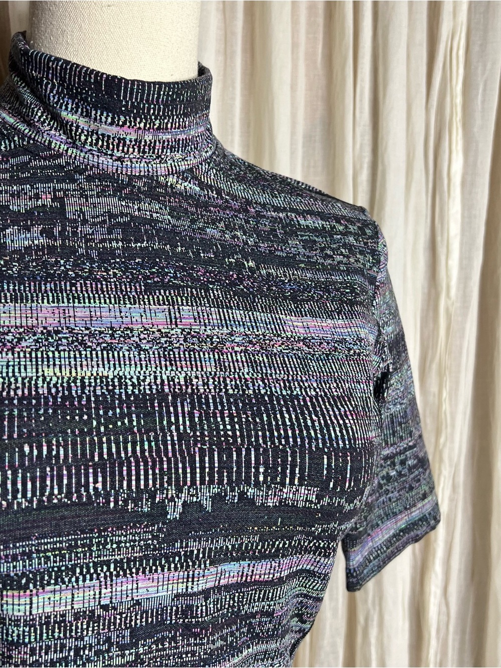 Lululemon Lab Future Noise Jacquard Mockneck T-Shirt - Picture 3 of 5